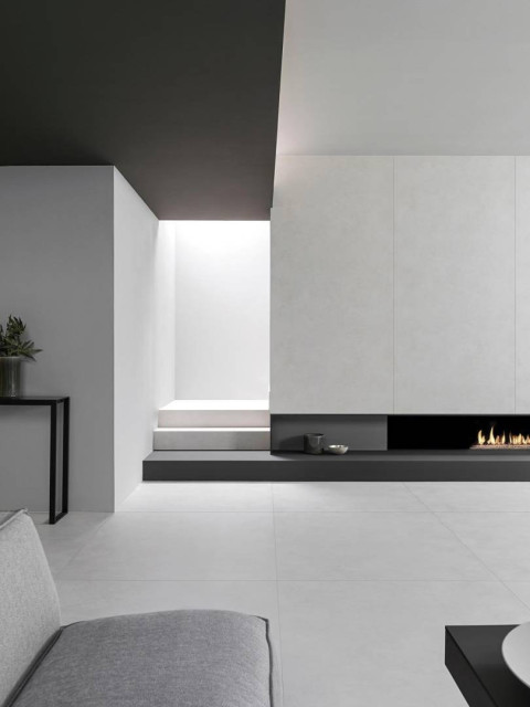 Интерьер с Керамогранит Porcelanosa Stark White Nat.PV6 (A) 100331171 120x120