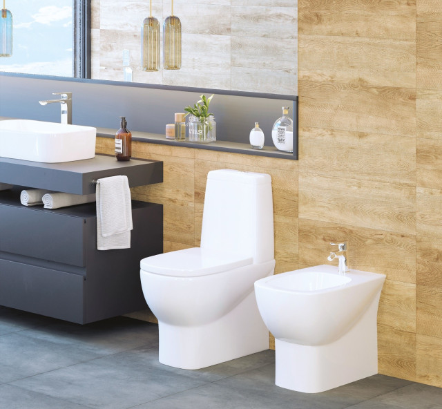 Интерьер с Керамогранит Grasaro Italian Wood Dark Brown Str. G-252/SR 20x60