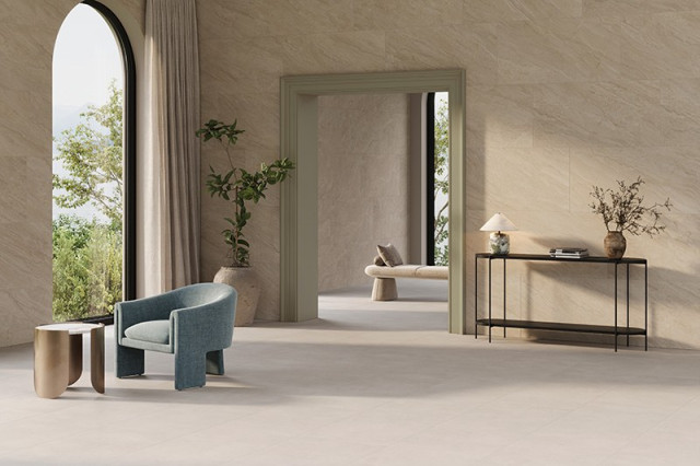 Интерьер с Керамогранит Vitra Пьетрадивальс Крем Матовый K958169R0001VTER 60x120
