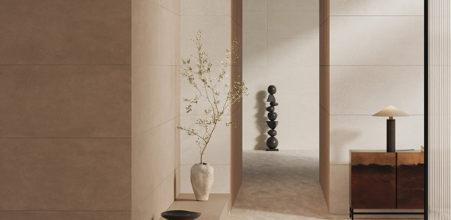 Интерьер с Керамогранит Vitra Баланс Карамель Матовый K958176R0001VTET 60x60