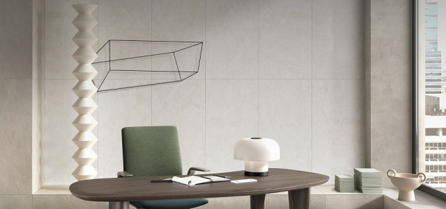 Интерьер с Керамогранит Vitra Микеланджело Теплый Белый Матовый K958353R0001VTER 60x120
