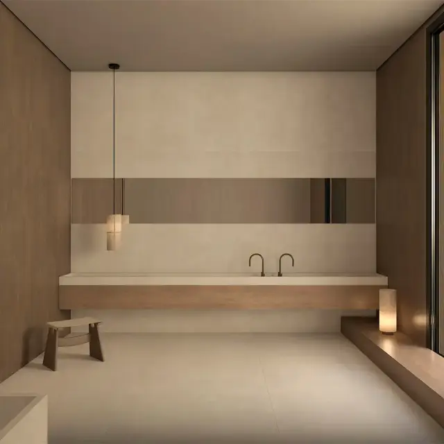 Интерьер с Плитка Living Ceramics Still Light Grey Ductile Soft LV12744 59.8x119.8