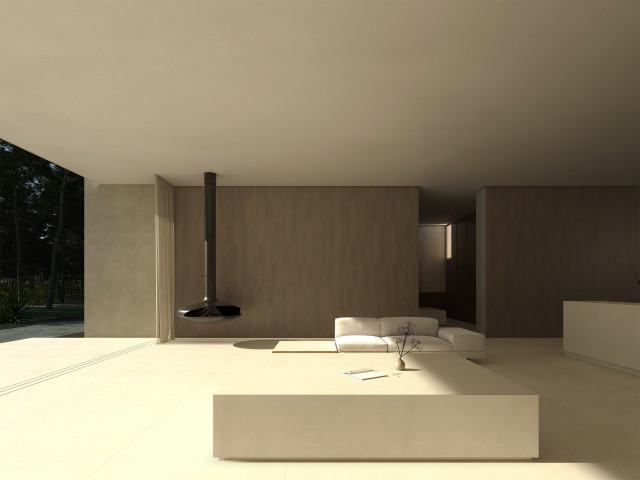 Интерьер с Плитка Living Ceramics Still Light Grey Ductile Soft LV12744 59.8x119.8