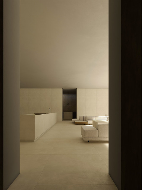 Интерьер с Плитка Living Ceramics Still Light Grey Ductile Soft LV12744 59.8x119.8