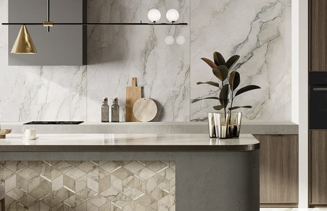 Интерьер с Керамогранит BOLGHERI STONE NATURAL RETT 60х120