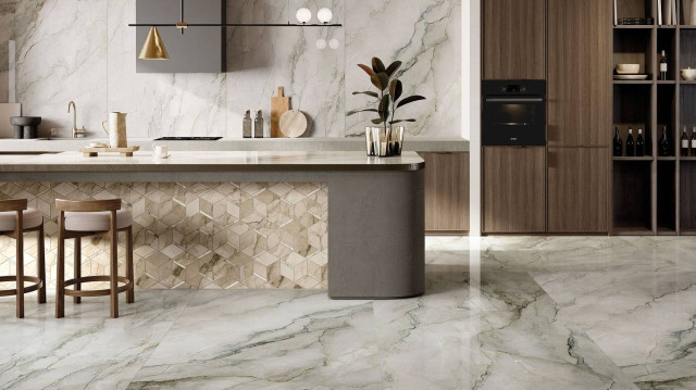 Интерьер с Керамогранит BOLGHERI STONE NATURAL RETT 60х120