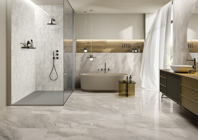 Интерьер с Керамогранит BOLGHERI STONE NATURAL RETT 60х120