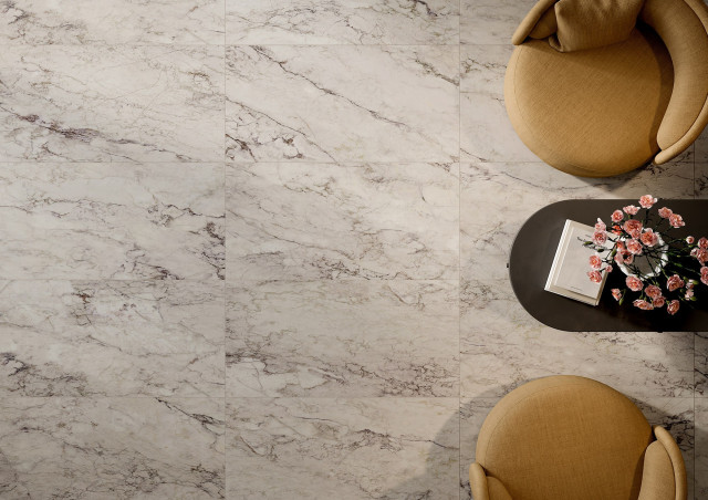 Интерьер с Керамогранит Ava Ceramica Marmi Siciliani Avorio Segesta Nat Ret 273001 120x280