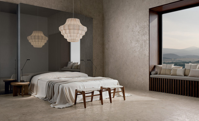 Интерьер с Керамогранит Fondovalle Jura Mood Nude 3DTEXTURE Satin 8.5 MM JUM032 60x120