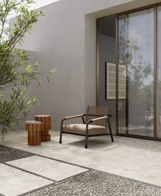 Интерьер с Керамогранит Fondovalle Jura Mood Nude 3DTEXTURE Satin 8.5 MM JUM032 60x120