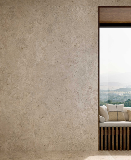 Интерьер с Керамогранит Fondovalle Jura Mood Nude 3DTEXTURE Satin 8.5 MM JUM032 60x120