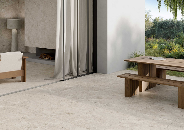 Интерьер с Керамогранит Fondovalle Jura Mood Nude 3DTEXTURE Satin 8.5 MM JUM032 60x120