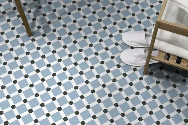 Интерьер с Керамогранит Keros Ceramica Barcelona Triumph Матовый Серый 18 KRS0068_18 25x25