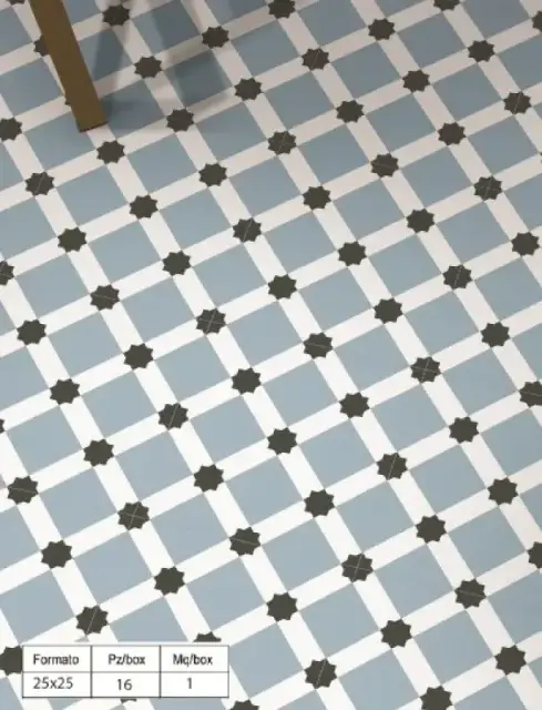 Интерьер с Керамогранит Keros Ceramica Barcelona Triumph Матовый Серый 18 KRS0068_18 25x25
