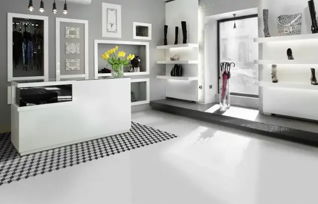 Интерьер с Керамогранит Keros Ceramica Barcelona Triumph Матовый Серый 18 KRS0068_18 25x25
