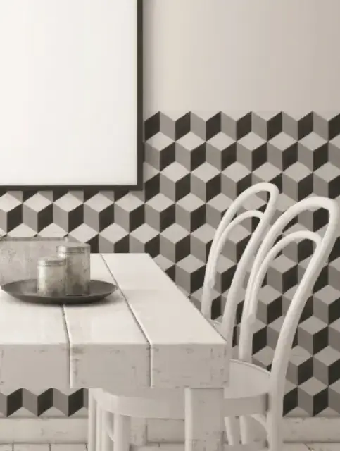 Интерьер с Керамогранит Keros Ceramica Barcelona Triumph Матовый Серый 18 KRS0068_18 25x25