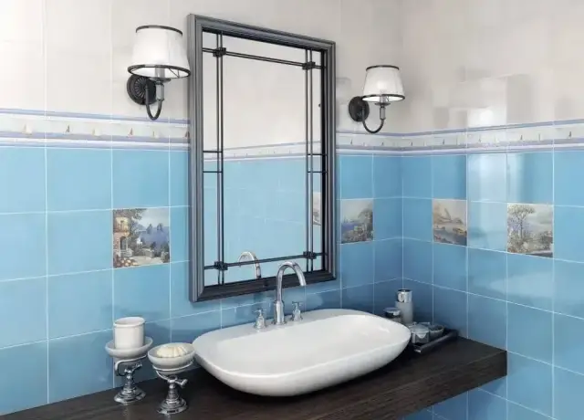 Интерьер с Панно Kerama Marazzi Универсал Модульное Marciana-B (n057475,n057479) MAR-B.001 34.1x34.1