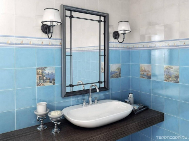 Интерьер с Панно Kerama Marazzi Универсал Модульное Marciana-B (n057475,n057479) MAR-B.001 34.1x34.1
