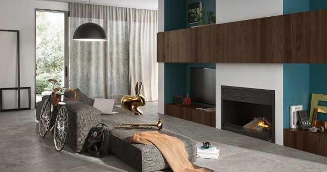 Интерьер с Керамогранит Imola Blue Savoy BLSV 46DG RM KLZZ 166394 40x60