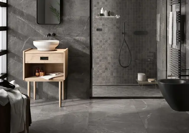 Интерьер с Керамогранит Imola Blue Savoy BLSV 46DG RM KLZZ 166394 40x60