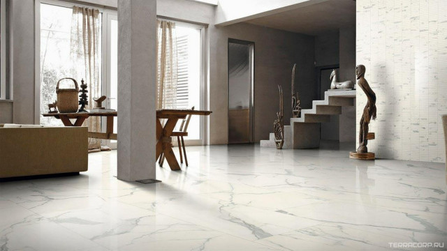 Интерьер с Керамогранит Florim Statuario Glossy 746592 60x120
