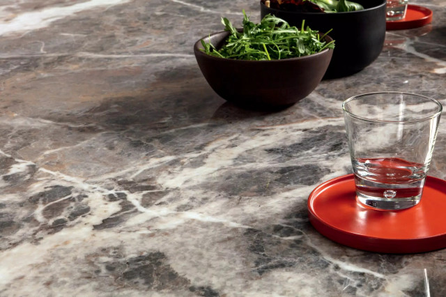 Интерьер с Керамогранит Florim Marble Heri Tundra B Glossy Stu 12 mm 777585 160x320
