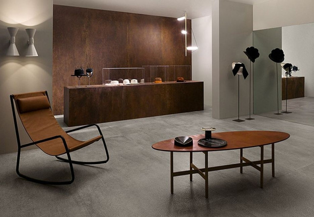 Интерьер с Керамогранит Lea Ceramiche Concreto Extra Light LS6CN10 120x260