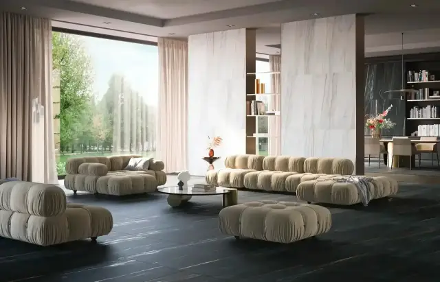 Интерьер с Керамогранит Zerde Select Wood Cream (ректификат) R4SW0D01MR5 30x60