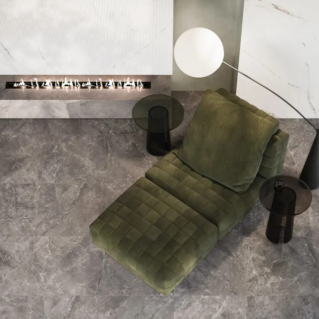 Интерьер с Плитка Kerama Marazzi Марсель Бежевый Светлый Глянцевый Структура Обрезной KM6012B0420R 60x119