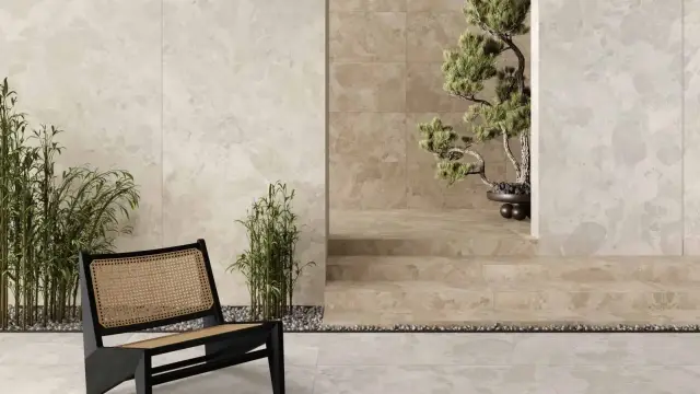 Интерьер с Керамогранит Caesar Bloomstone Silt RT 60x120
