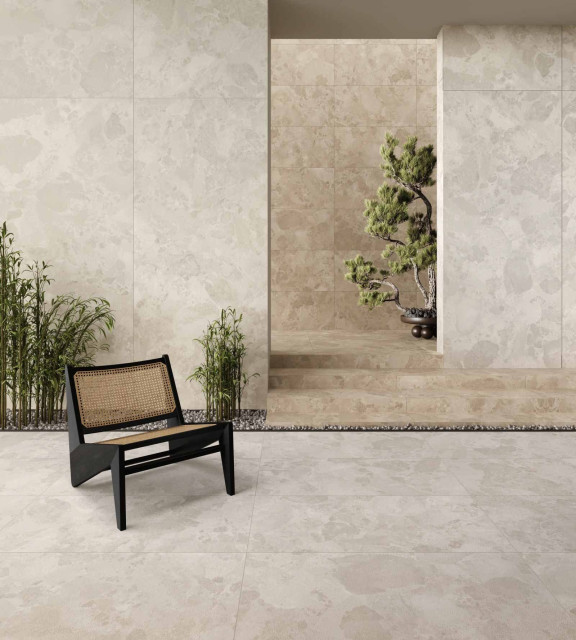 Интерьер с Керамогранит Caesar Bloomstone Silt RT 60x120