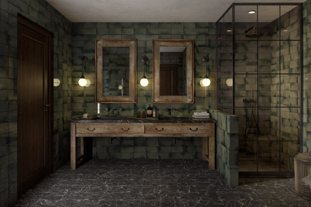 Интерьер с Керамогранит Peronda FS Oldtown Concrete SP 9 мм 43745 22.3x22.3