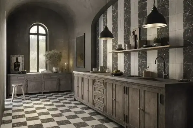 Интерьер с Керамогранит Peronda FS Oldtown Concrete SP 9 мм 43745 22.3x22.3