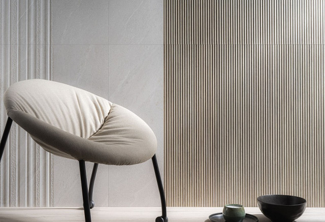 Интерьер с Керамогранит Peronda Awen Clay NT C R 9 мм 40687 90x90