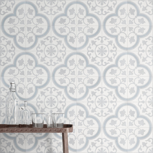 Интерьер с Керамогранит Peronda Havana Silver Ornate 9 37269 22.3x22.3