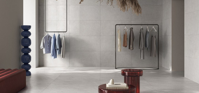 Интерьер с Керамогранит Vitra Бреча Ауреа Натуральный 60x120