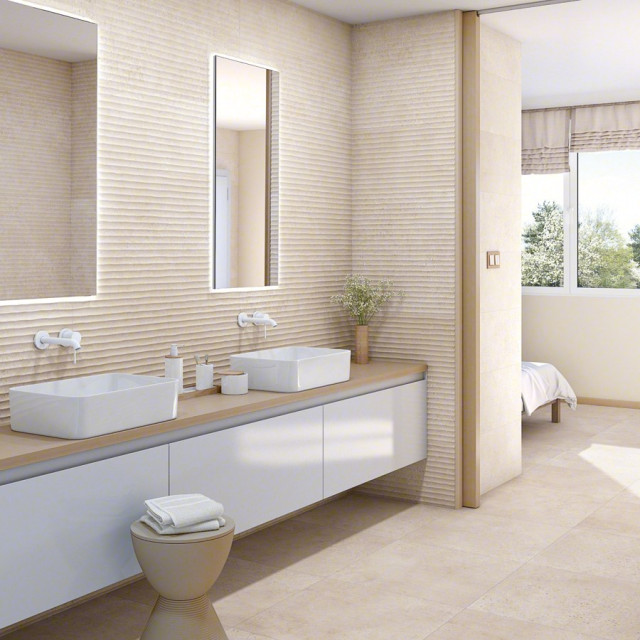 Интерьер с Плитка Vives Doha Seul-R Cemento 09428-0001 32x99