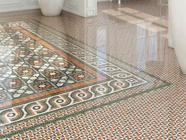 Интерьер с Декор Vives Via Appia Cant. Corfu Multicolor 00213-0020 21.7x21.7
