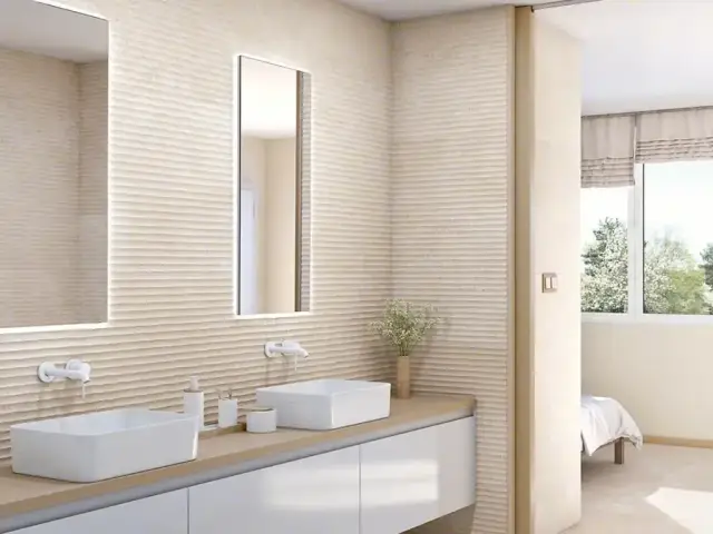 Интерьер с Плитка Vives Doha Seul-R Cemento 09428-0001 32x99