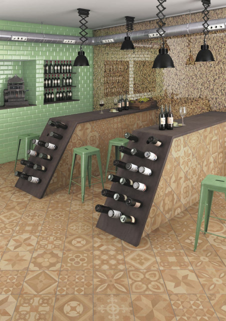 Интерьер с Керамогранит Vives Alarcon Cuero Antideslizante 02384-0005 30x30