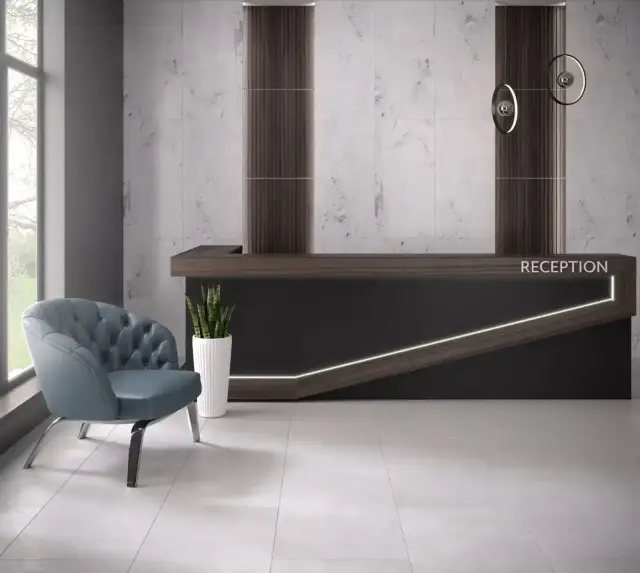 Интерьер с Керамогранит Inverno white PG 02 ZZ|60x60