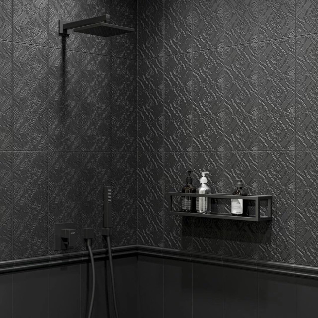 Интерьер с Бордюр Багет Альвао белый матовый |20х5