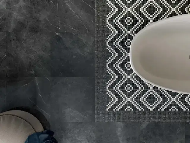 Интерьер с Керамическая плитка SENSI PIETRA GREY SABLE RET	30X60