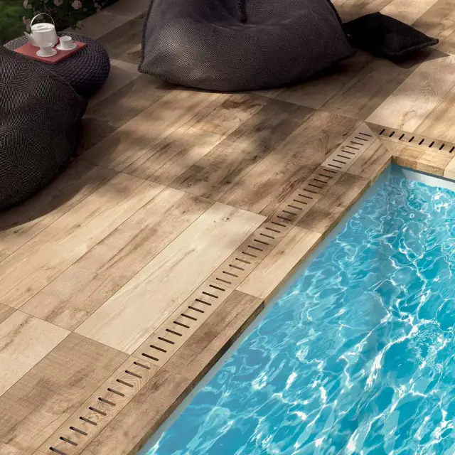 Интерьер с Плитка напольная DOLPHIN MILK RETT. 	40X170