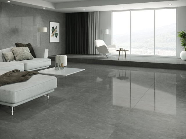 Интерьер с Tessino Bronze Nat ZZ 60x120
