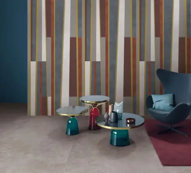 Интерьер с Керамогранит W&S D+ CP4 BLOCKS VIOLET  120X240
