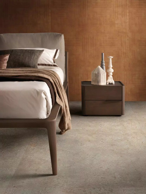 Интерьер с Gold Travertine Matte Silk 120x280