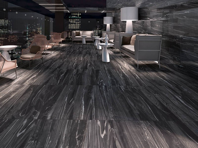 Интерьер с Керамогранит LUXE GREY SAT RETT 60X60