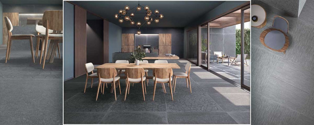 Интерьер с Керамогранит GENT DARK RET.30X120