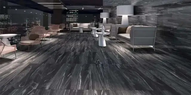 Интерьер с Керамогранит LUXE GREY SAT RETT 60X60